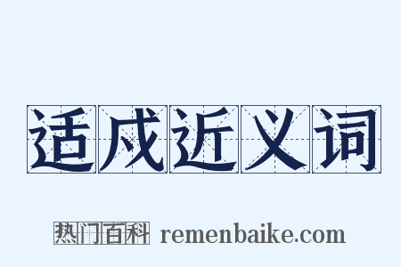 适戍近义词是什么意思的图片